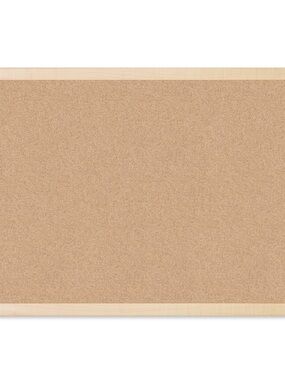 U Brands 17 x 23 in. Cork Bulletin Board, Natural Maple Wood-Style Frame